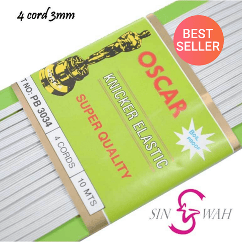 Sin Wah Online - "Oscar" Brand Flat Elastic 